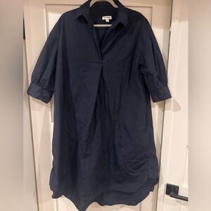 Nordstrom Navy Blue Shirt Dress